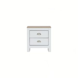 Galle Side Table White/Sonoma Oak