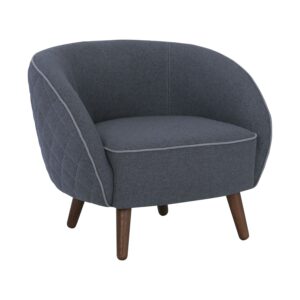 Brat Lounge Chair - Cocoa/Battleship Grey/Pale Silver