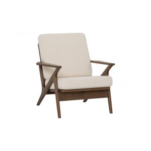 Aston 1 Seater Sofa - Cocoa/Walnut/Pearl White