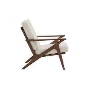 Aston 1 Seater Sofa - Cocoa/Walnut/Pearl White