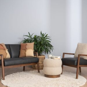 Mendo 2 Seater Sofa - Cocoa/Espresso