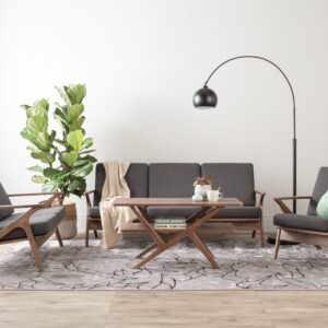 Aston 3 Seater Sofa - Cocoa/Walnut/Seal
