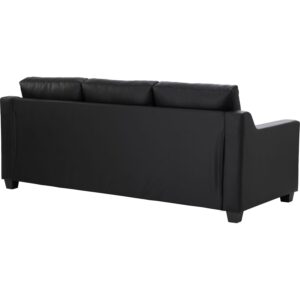 Baleno 3 Seater Sofa Black
