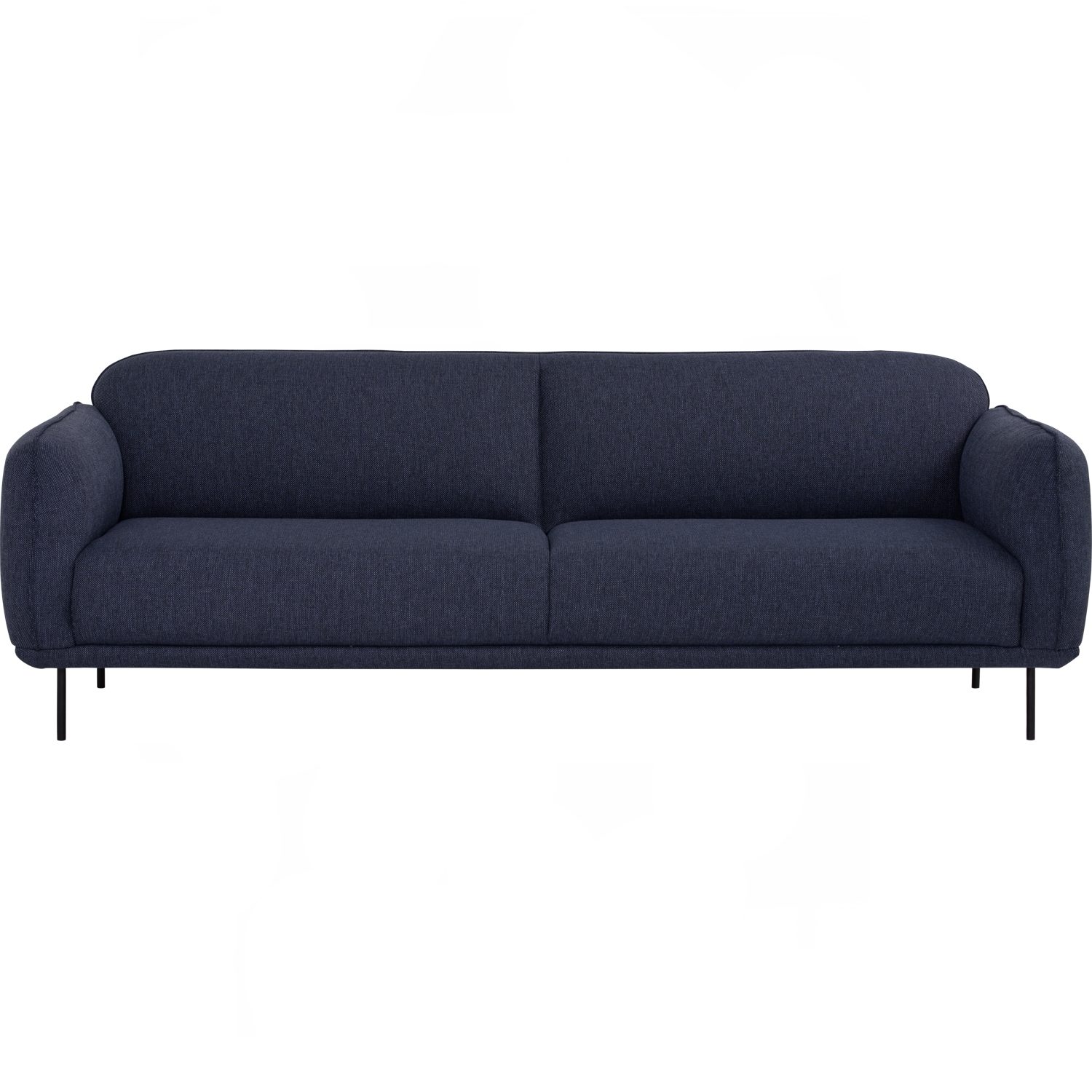 233271_1 Mira 3 Seater Sofa - Matt Black Epoxy/Midnight Blue