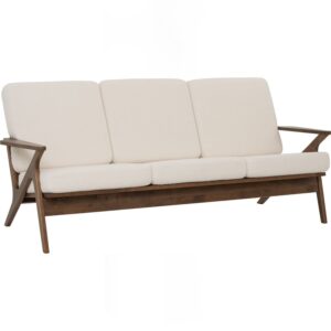 Aston 3 Seater Sofa - Cocoa/Walnut/Pearl White