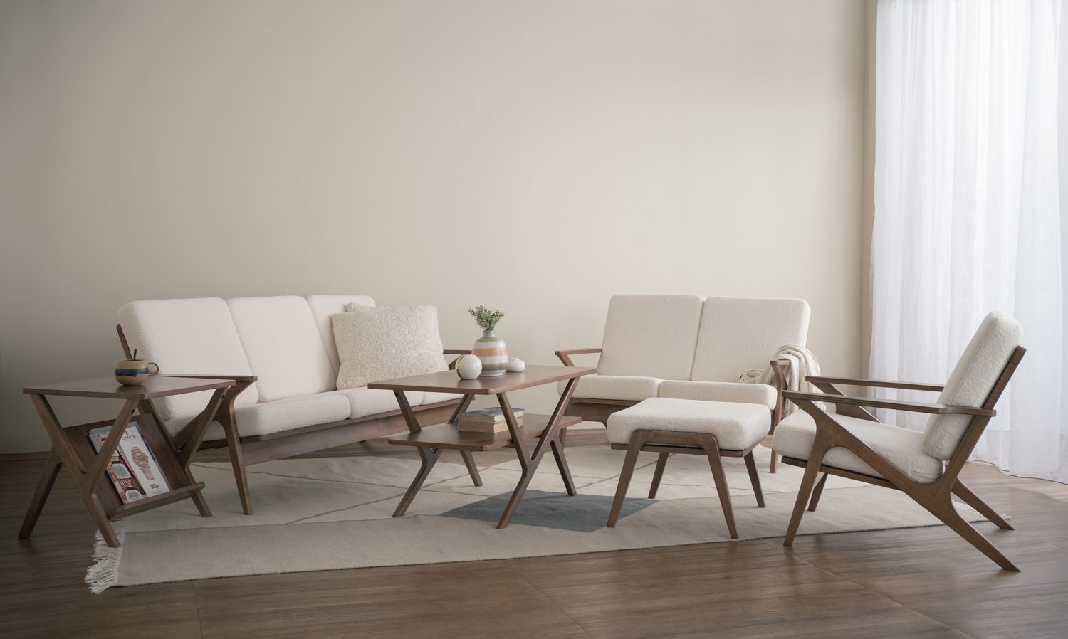 233336_s1 Aston 3 Seater Sofa - Cocoa/Walnut/Pearl White