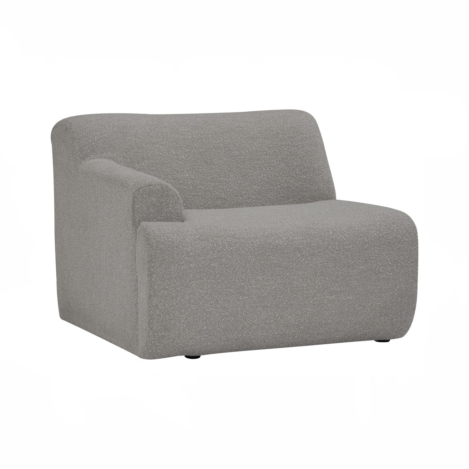 234035 Mazel 1 Seater Right Arm Sofa - Ash Grey