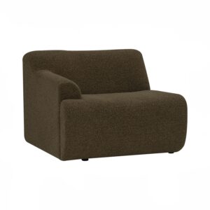 Mazel 1 Seater Right Arm Sofa - Sepia