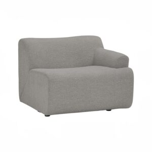 Mazel 1 Seater Left Arm Sofa - Ash Grey