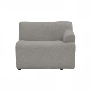 Mazel 1 Seater Left Arm Sofa - Ash Grey