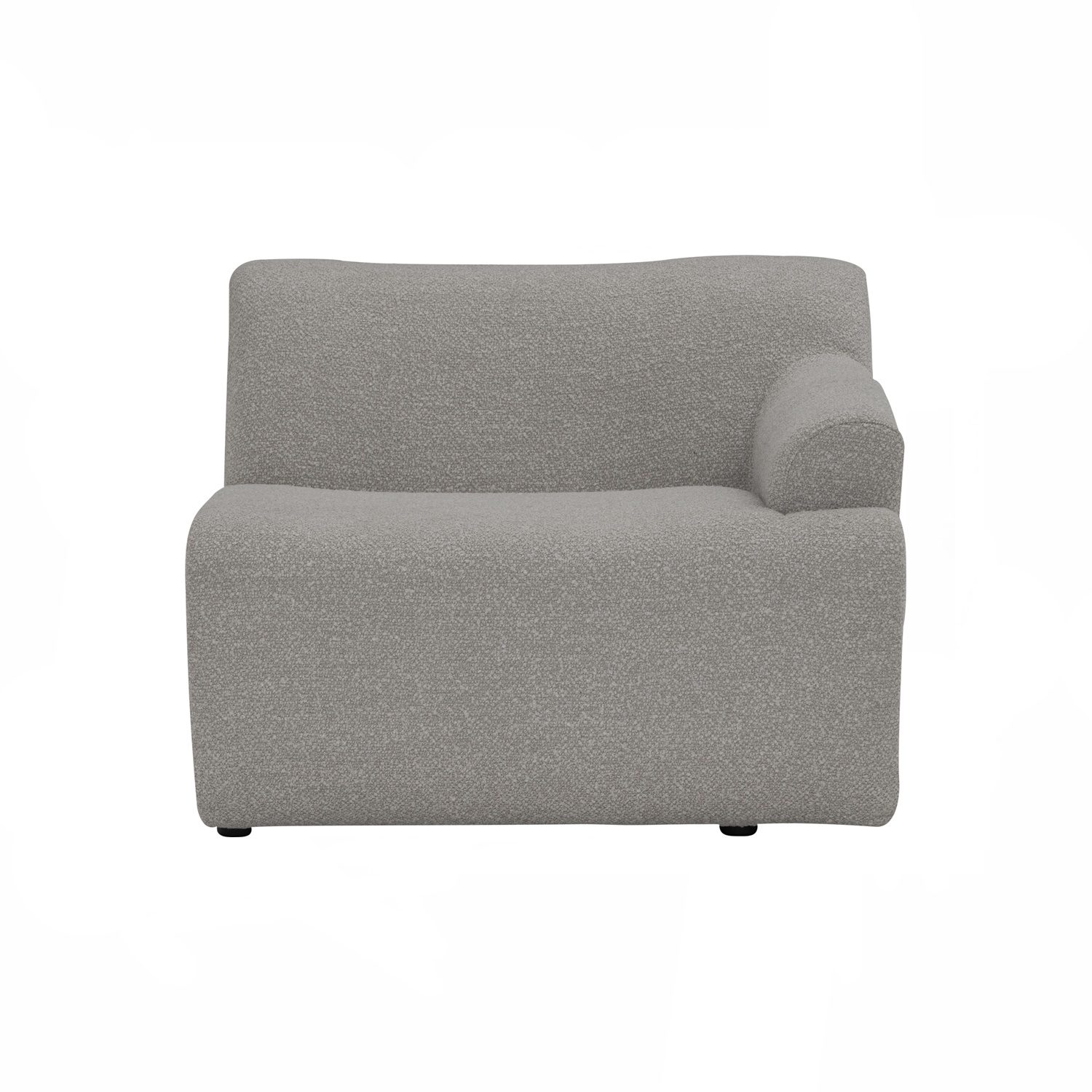 234037_1 Mazel 1 Seater Left Arm Sofa - Ash Grey