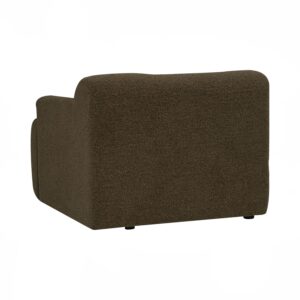 Mazel 1 Seater Left Arm Sofa - Sepia