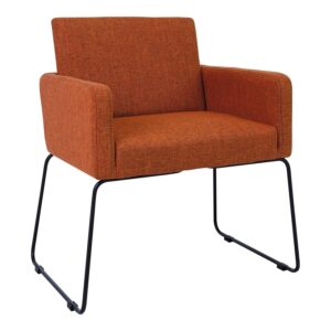 Delma Dining Chair - Russet/Matt Black Epoxy