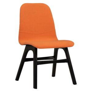 Ava Dining Chair - Tangerine/Black