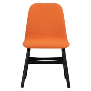 Ava Dining Chair - Tangerine/Black