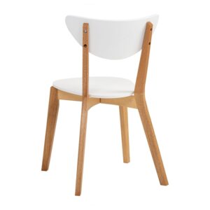 Naida Dining Chair - Natural/White Lacquered