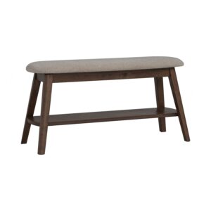 Ozel 0.9m Bench - Cocoa/Beige