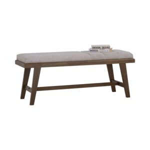 Tomiva 1.15m Bench Chair - Cocoa/Beige