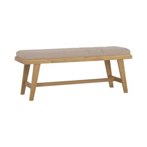 Tomiva 1.15m Bench Chair - Natural/Beige
