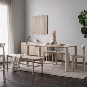 Lowen Counter Chair - White Wash/Cream White