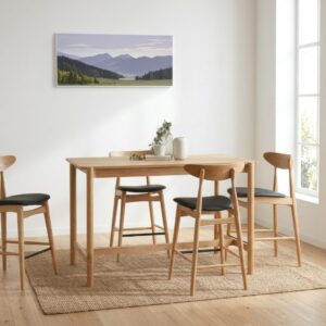 Telyn Counter Chair Black