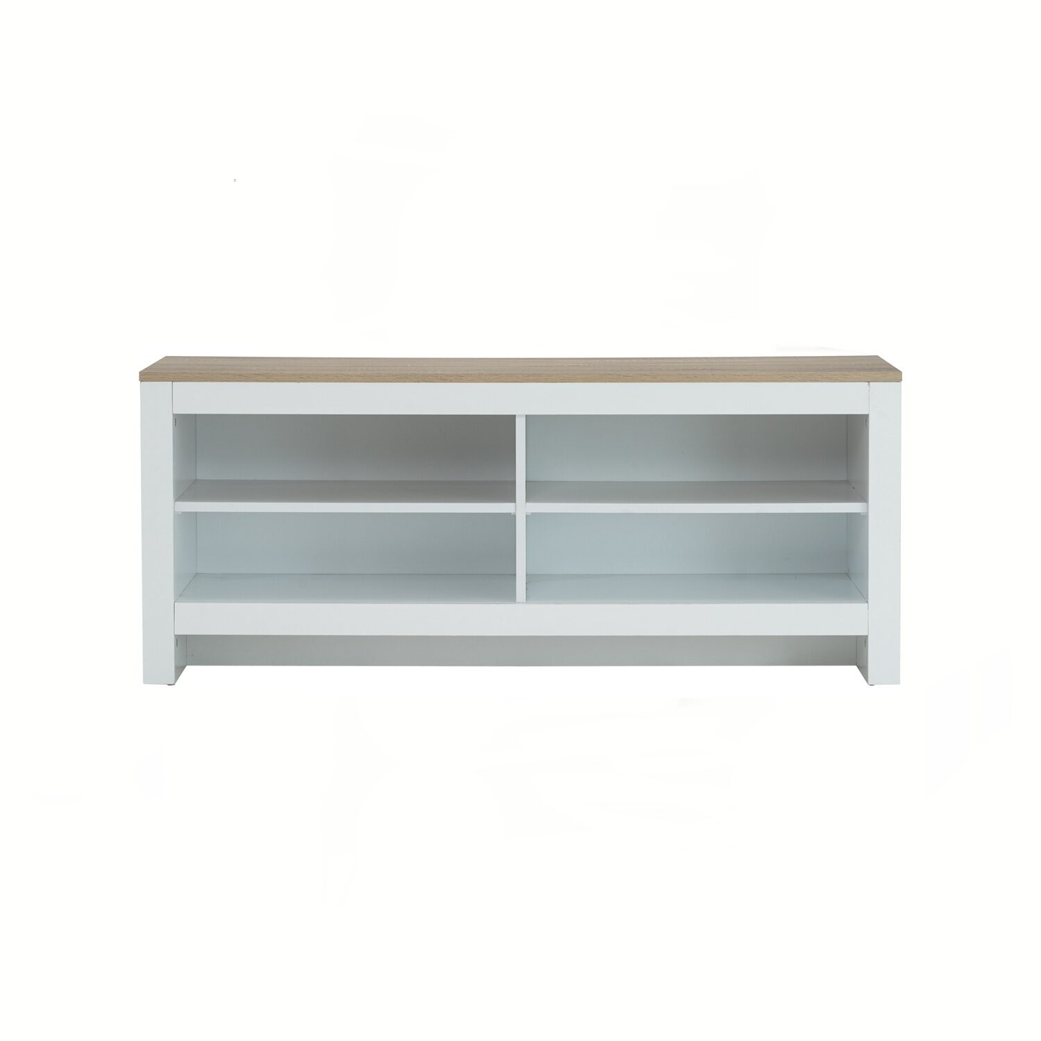 334030_2 Galle 1.2m TV Cabinet White/Sonoma Oak