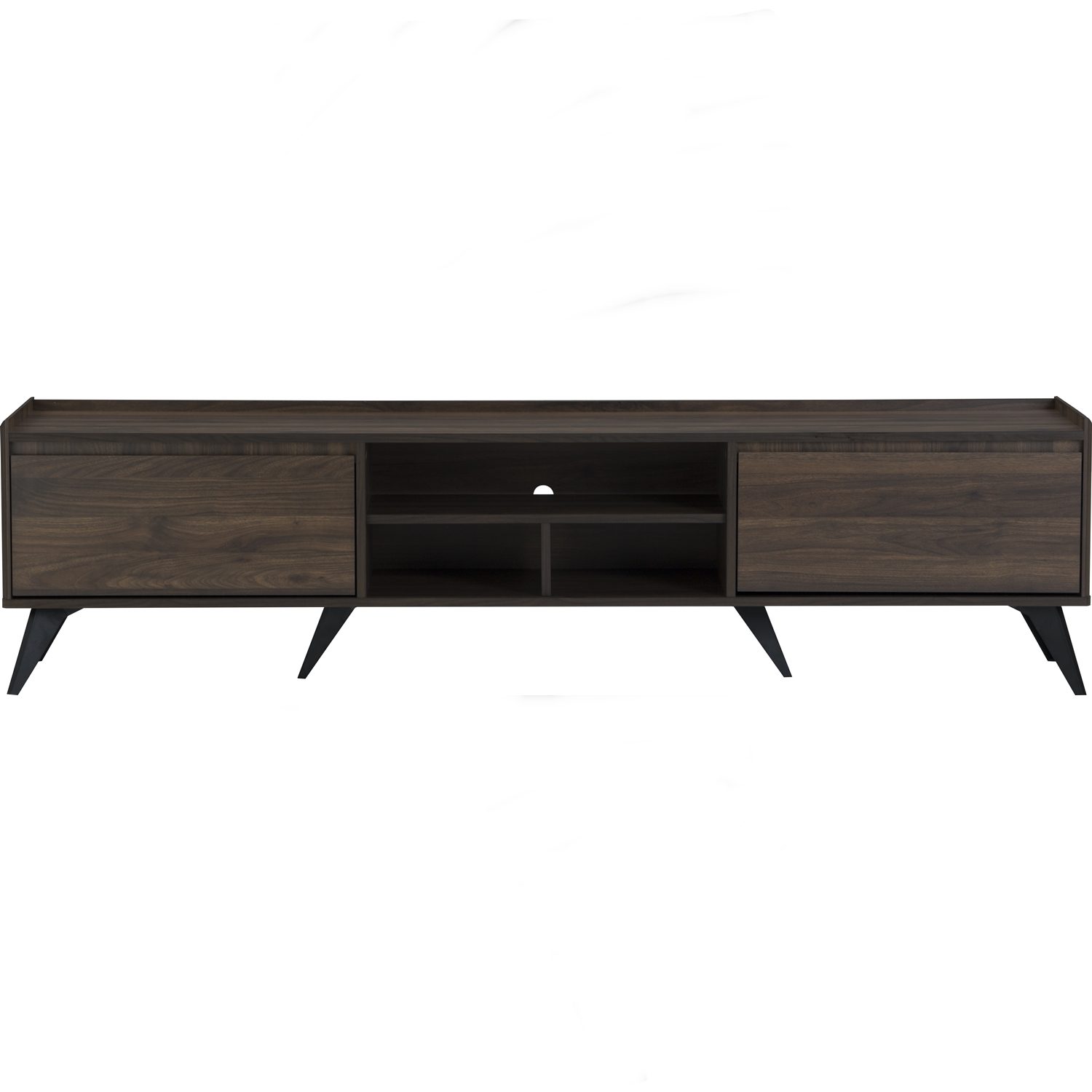 336018_2 Maxton 1.8m TV Cabinet Black/Cocoa