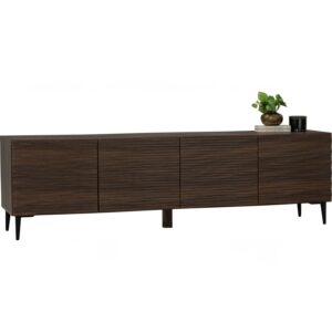 Toba 1.8m TV Cabinet Dark Walnut