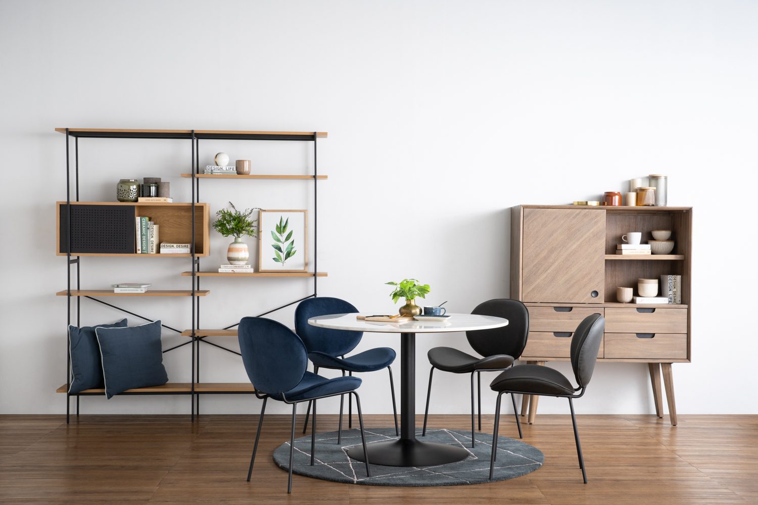 343017_s1 Torrell Tall Sideboard With 4 Drawer