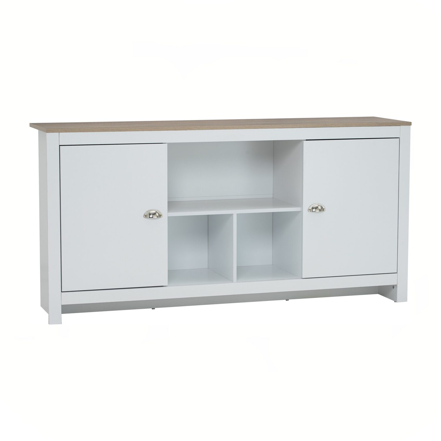 345084 Galle 1.6m Sideboard White/Sonoma Oak