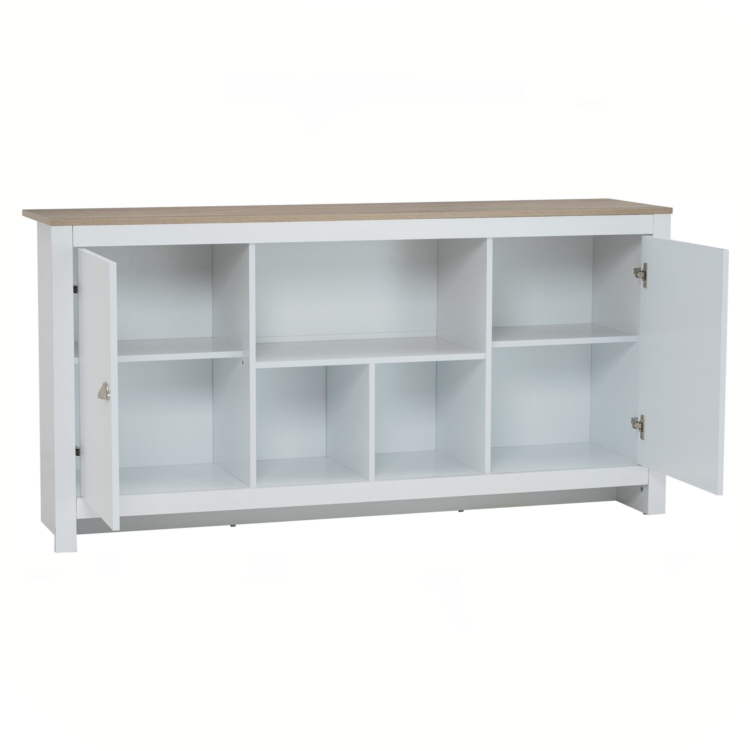 345084_1 Galle 1.6m Sideboard White/Sonoma Oak