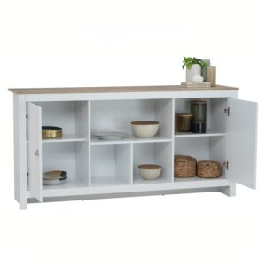 Galle 1.6m Sideboard White/Sonoma Oak