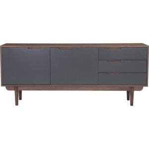 Nakula 1.8m Sideboard - Cocoa/Walnut/Gunmetal Grey