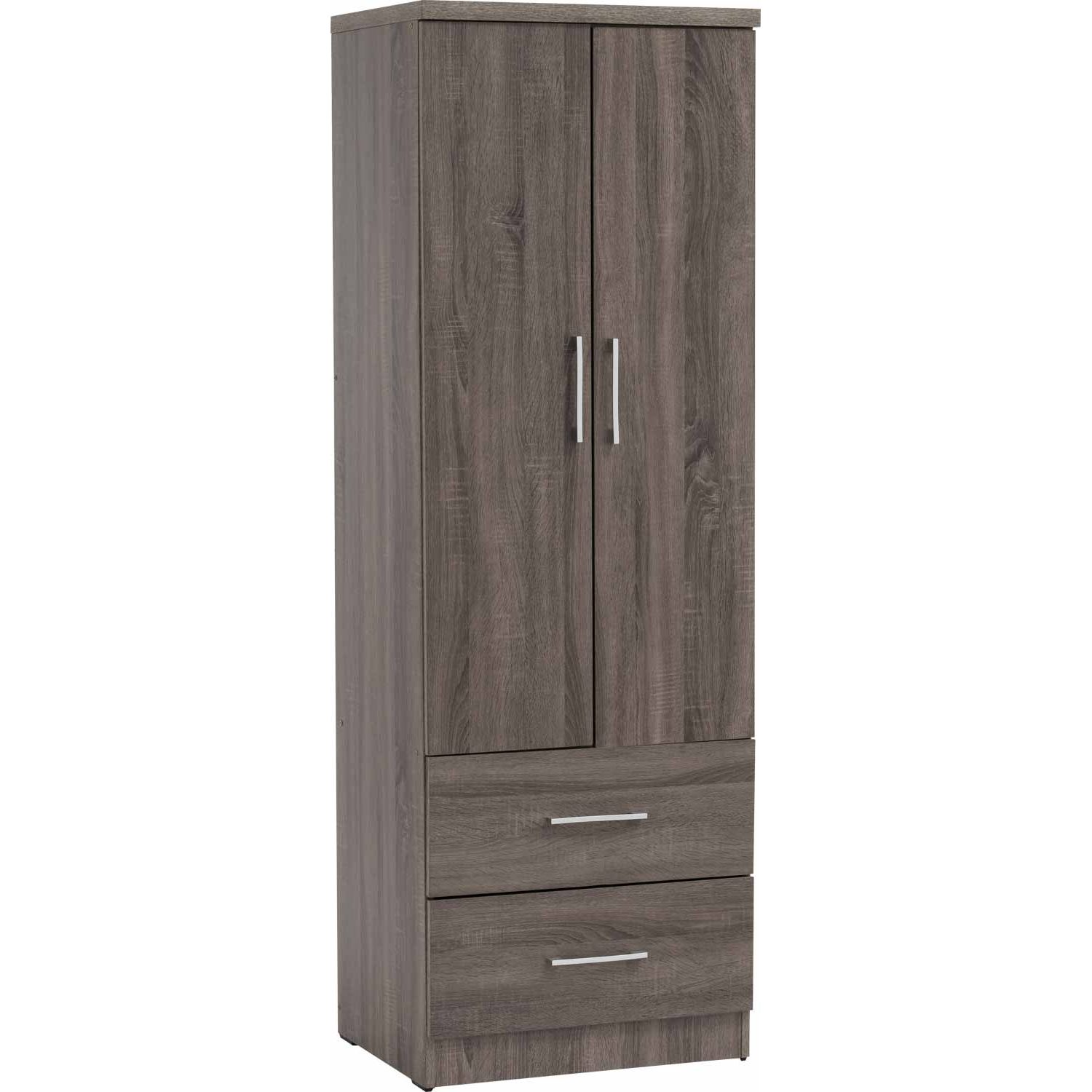 352005 Dublin 2 Door Wardrobe Sonoma Dark