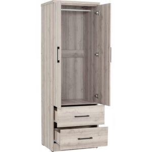 Dublin 2 Door Wardrobe Light Oak