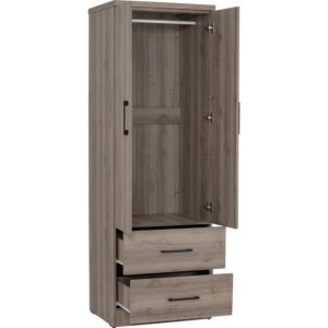 Dublin 2 Door Wardrobe Dark Oak