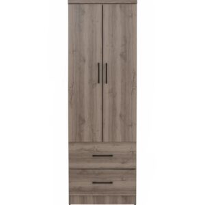 Dublin 2 Door Wardrobe Dark Oak