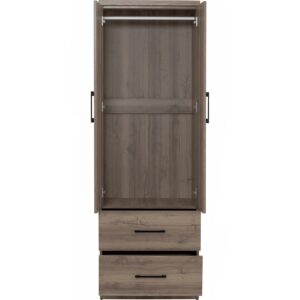 Dublin 2 Door Wardrobe Dark Oak
