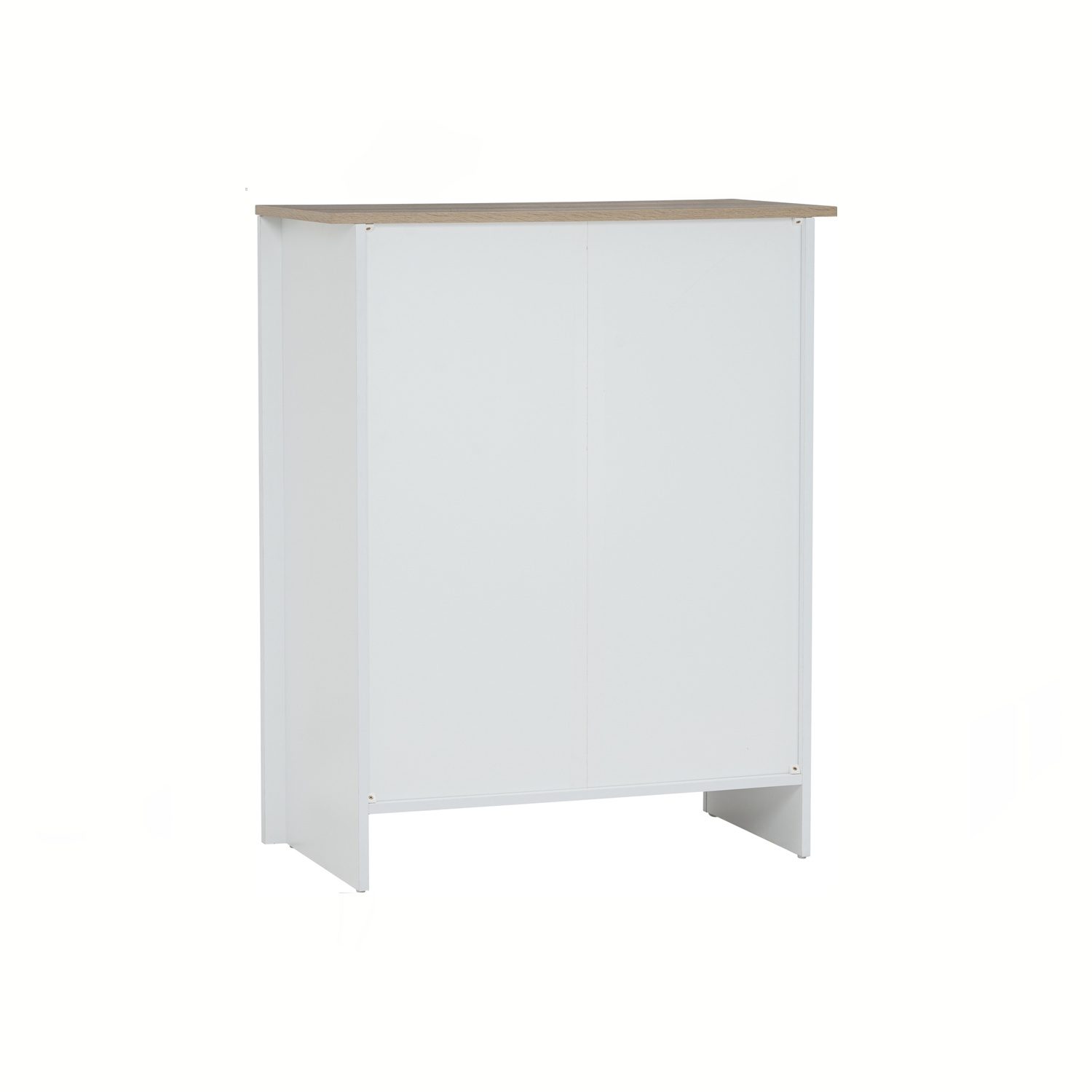 352058_4 Galle 4 Drawer Chest White/Sonoma Oak