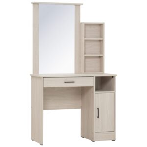 Dublin Dressing Table With Stool Light Oak