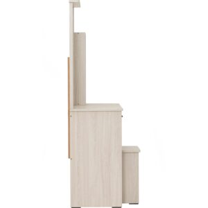 Dublin Dressing Table With Stool Light Oak