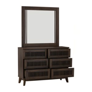 Olaine 6 Drawer Dresser With Mirror