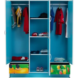 Wonderland Cartoon Wardrobe Blue