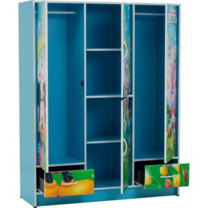 Wonderland Cartoon Wardrobe Blue