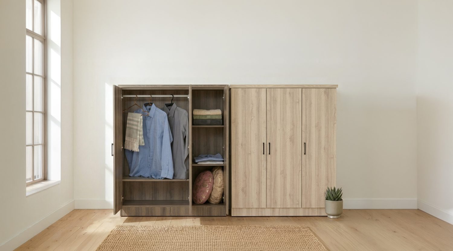354033_s1 Dublin 3 Door Low Wardrobe