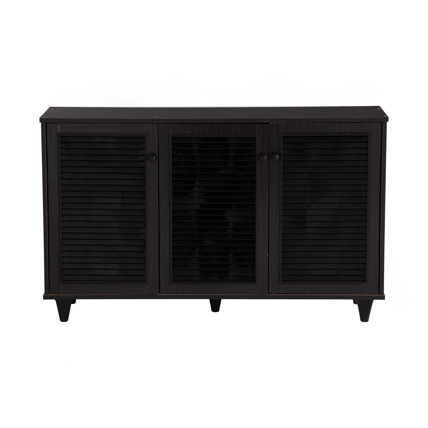 3704088_2 Almo 3 Door Shoe Cabinet (W112 x D30 x H68cm)