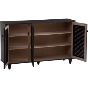 Almo 3 Door Shoe Cabinet (W112 x D30 x H68cm)
