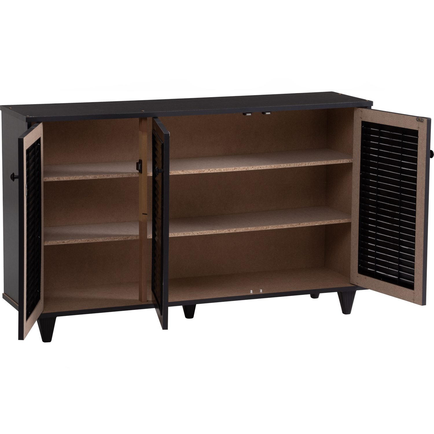 3704088_3 Almo 3 Door Shoe Cabinet (W112 x D30 x H68cm)