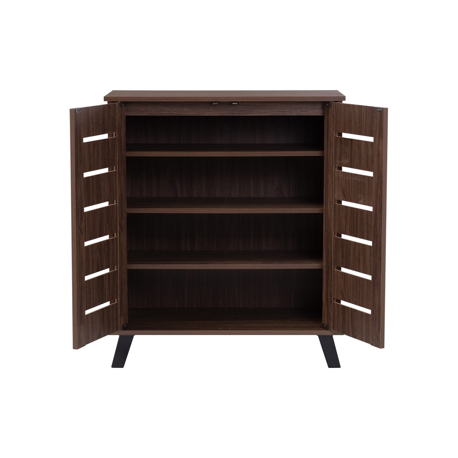 372030_4 Iran 2 Door Shoe Cabinet Natural Walnut