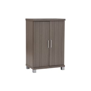 Columbus 2 Door Shoe Cabinet Grey Beechwood